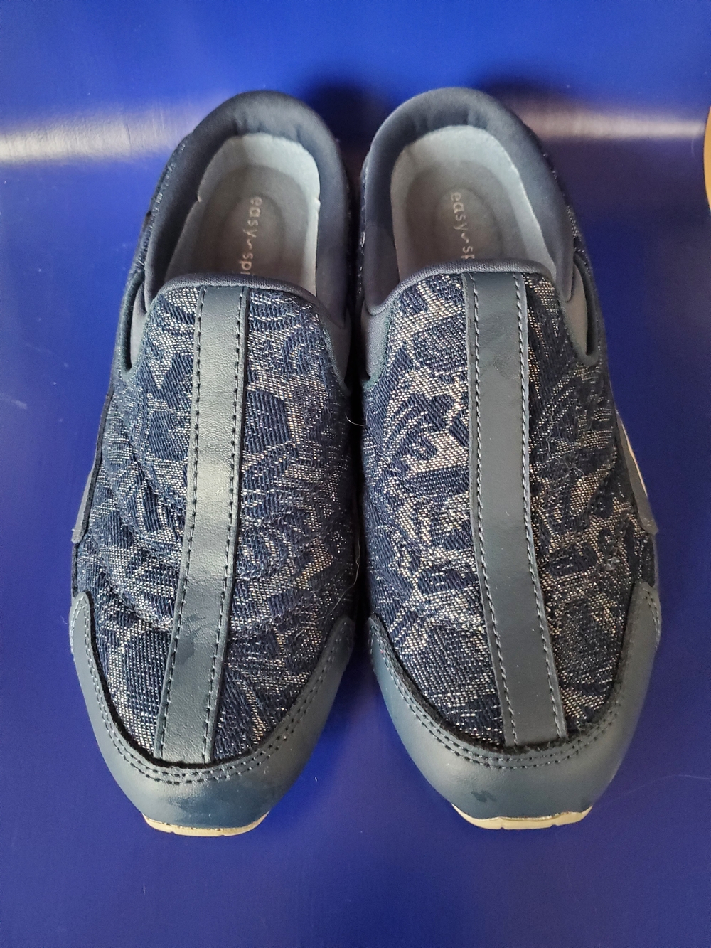 Women's Easy Spirit Slip-On Casual Shoes in Navy Blue